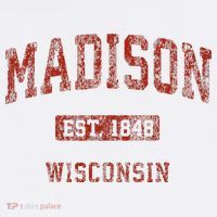 Madison Wisconsin Wi Vintage Athletic Sports T-Shirt thumb 7