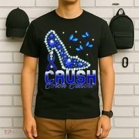 March We Wear Blue Crush Colon Cancer Awareness Month T-Shirt thumb 6