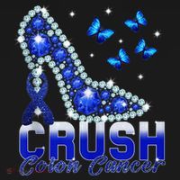 March We Wear Blue Crush Colon Cancer Awareness Month Women's Hoodie thumb 2