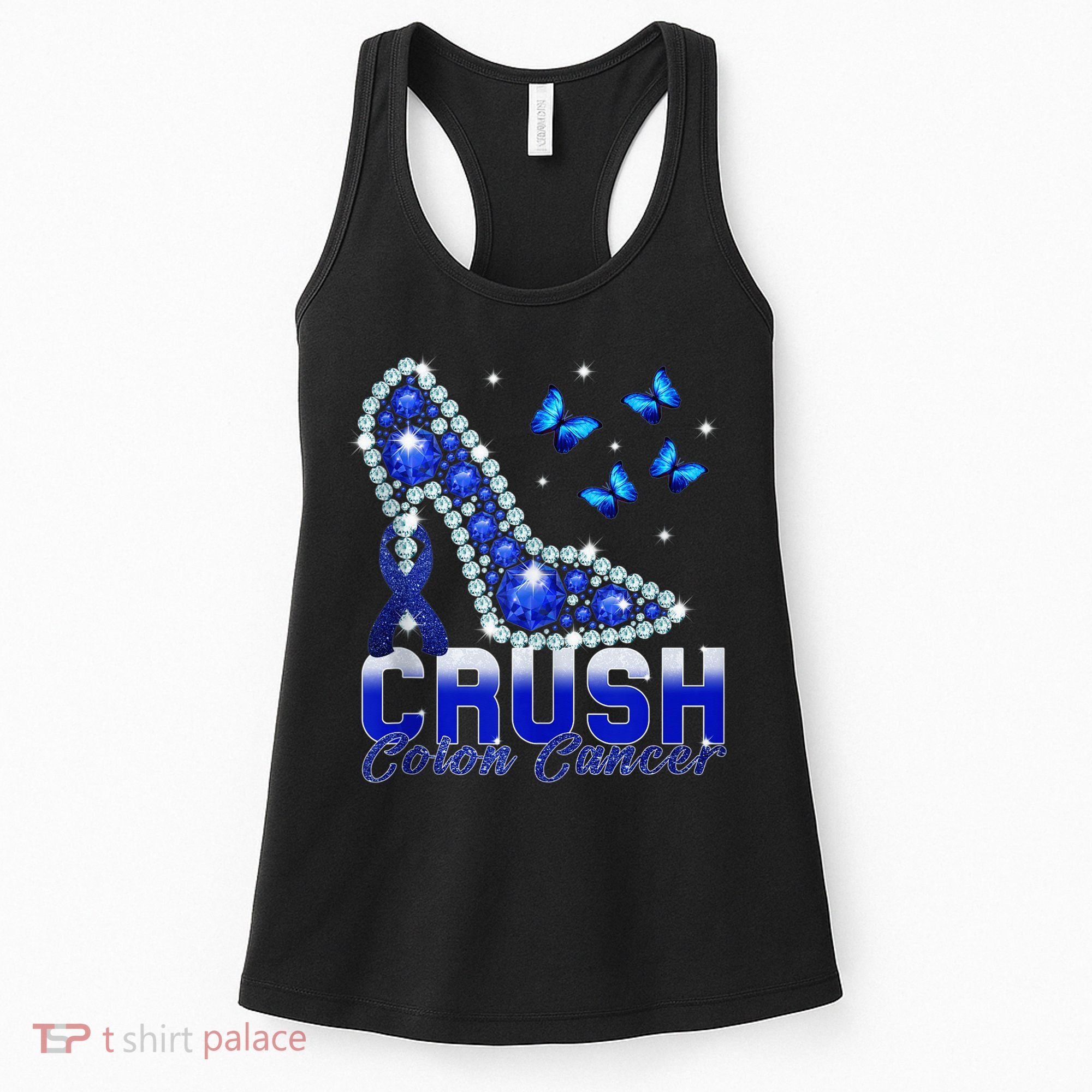 March We Wear Blue Crush Colon Cancer Awareness Month Women's Tank Top