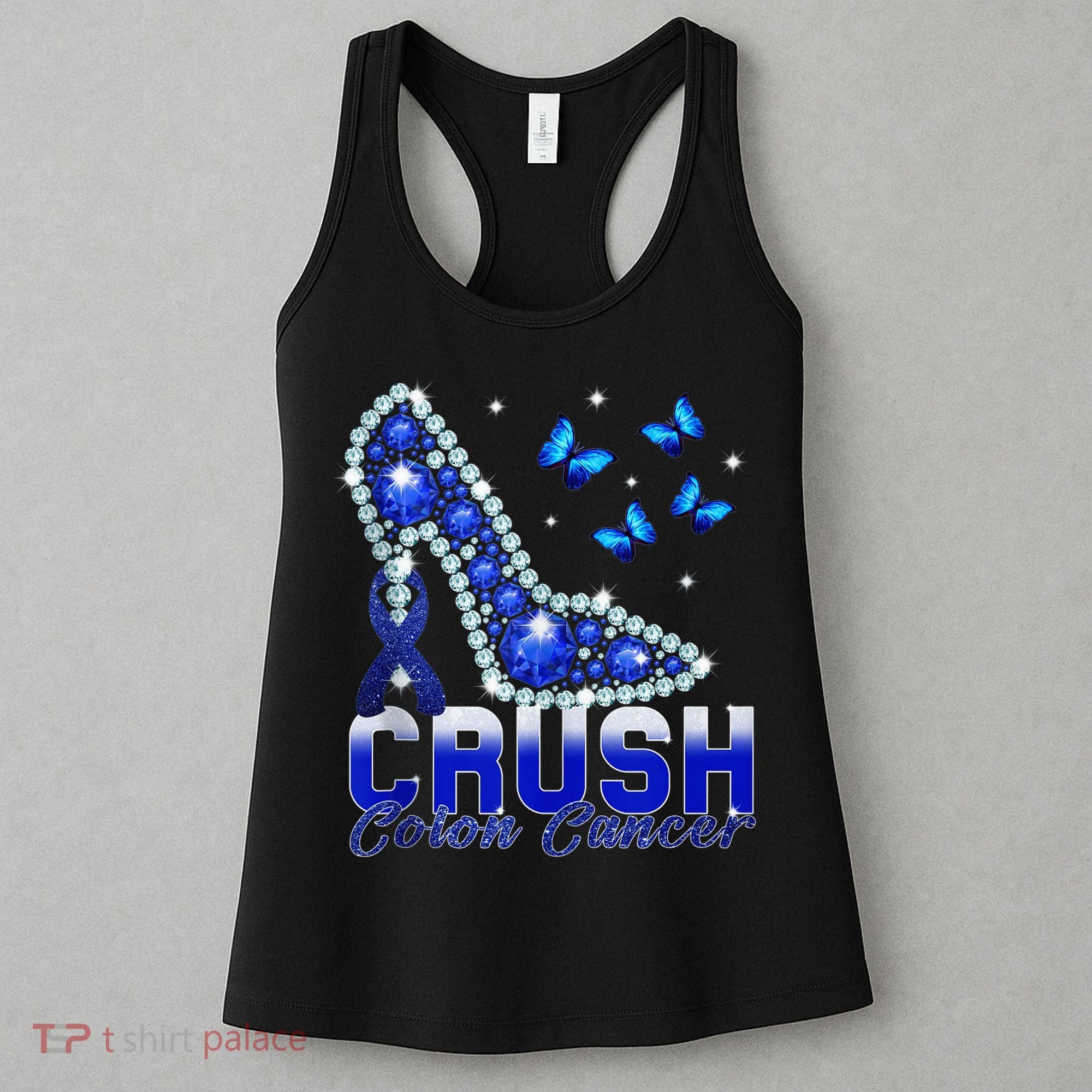 March We Wear Blue Crush Colon Cancer Awareness Month Women's Tank Top