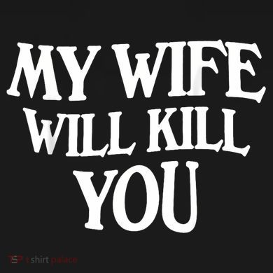 My Wife Will Kill You Pom Pom 12in Knit Beanie