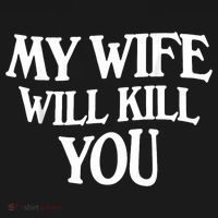 My Wife Will Kill You Pom Pom 12in Knit Beanie thumb 2