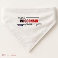 Make West Wisconsin Great Again USA-Made Doggie Bandana thumb 0