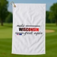 Make West Wisconsin Great Again Golf Towel thumb 1