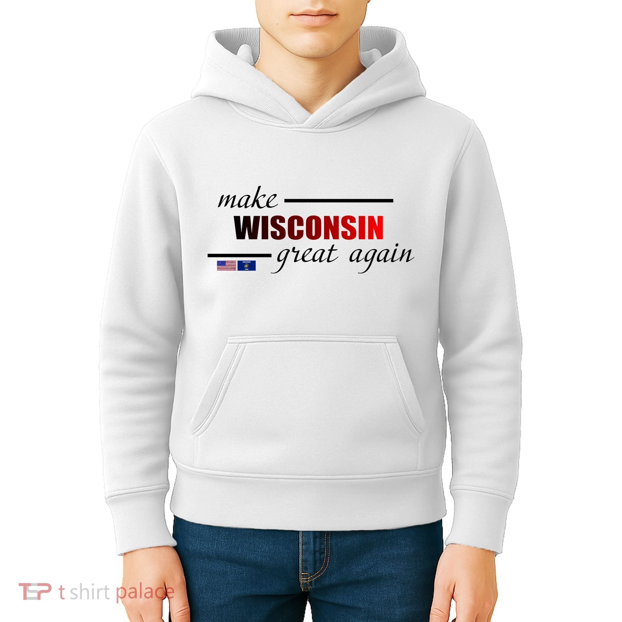 Make West Wisconsin Great Again Kids Hoodie