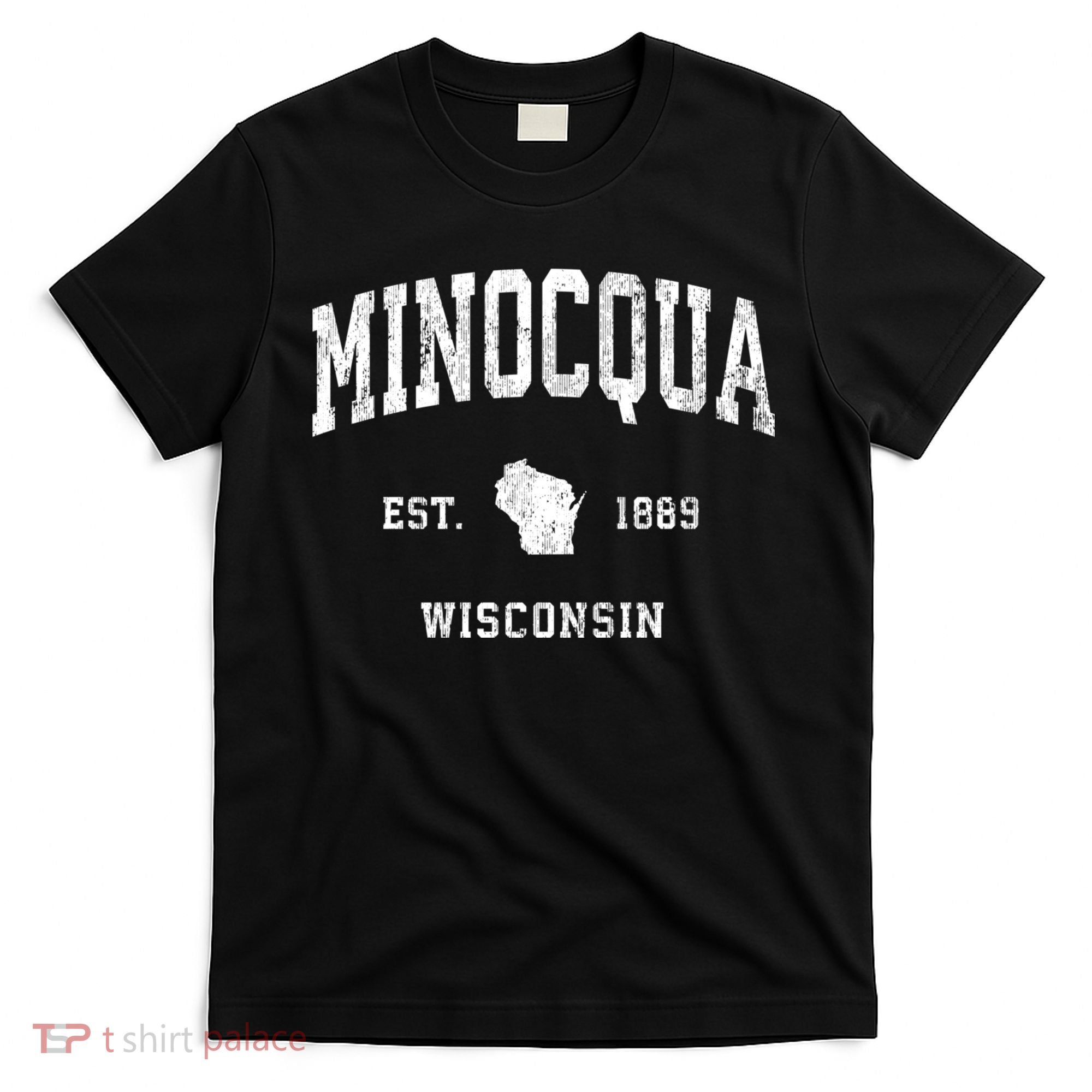 Minocqua Wisconsin Wi Vintage Athletic T-Shirt