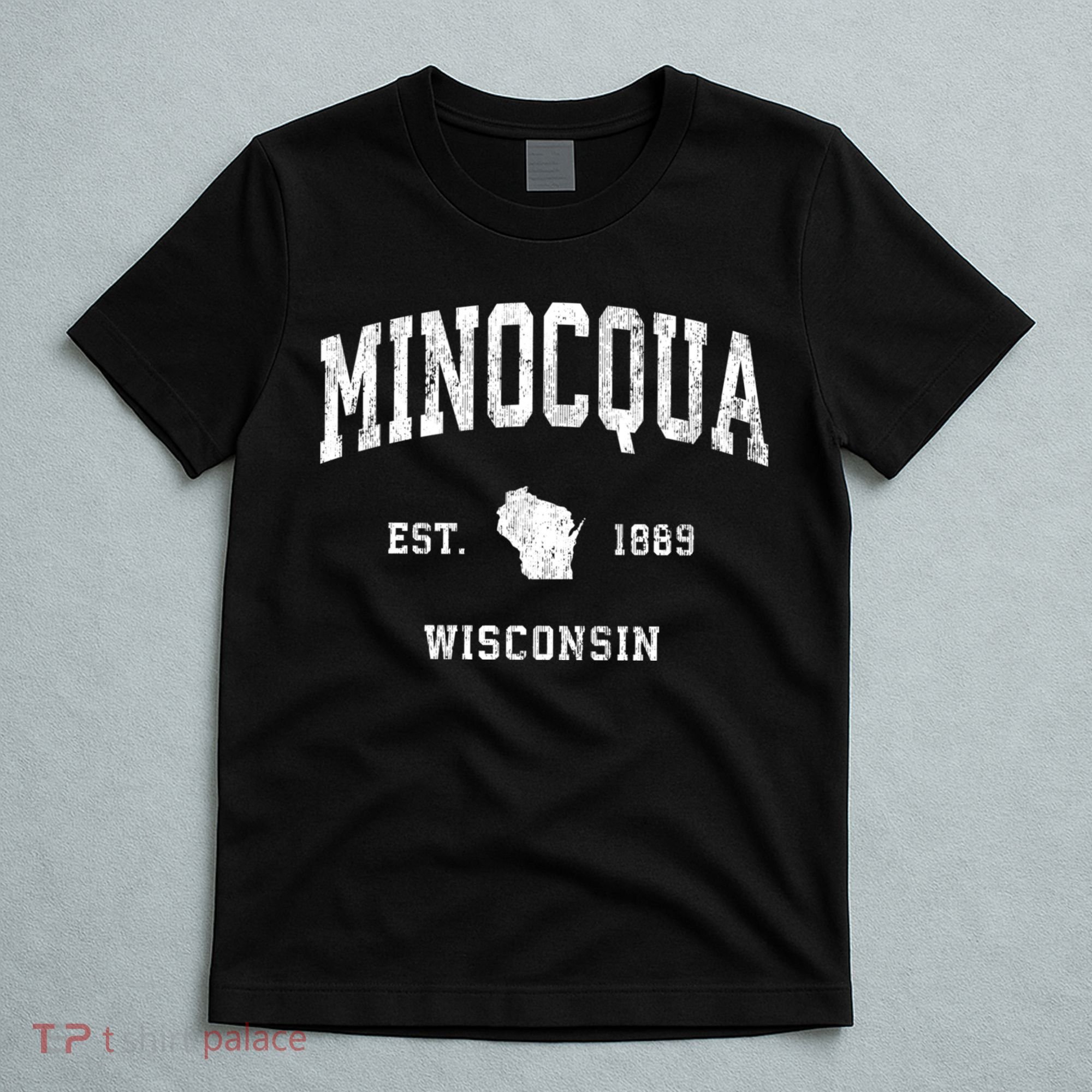 Minocqua Wisconsin Wi Vintage Athletic T-Shirt
