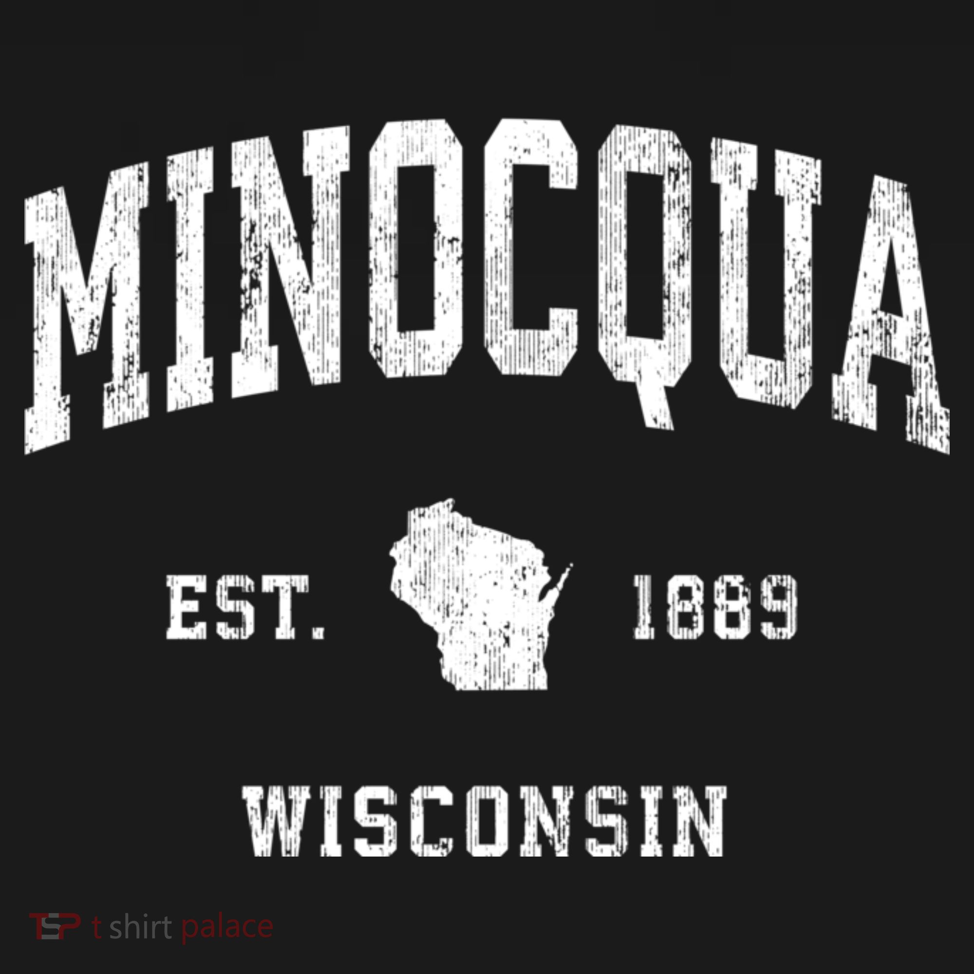 Minocqua Wisconsin Wi Vintage Athletic T-Shirt
