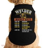 Metal Worker Welding MIG Welder Funny Welder Hourly Rate Doggie Tank thumb 0