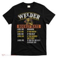 Metal Worker Welding MIG Welder Funny Welder Hourly Rate T-Shirt thumb 0