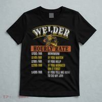 Metal Worker Welding MIG Welder Funny Welder Hourly Rate T-Shirt thumb 5