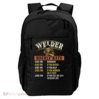 Metal Worker Welding MIG Welder Funny Welder Hourly Rate Backpack thumb 0