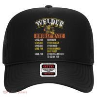 Metal Worker Welding MIG Welder Funny Welder Hourly Rate Hat thumb 0