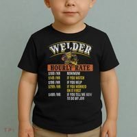 Metal Worker Welding MIG Welder Funny Welder Hourly Rate Toddler T-Shirt thumb 2