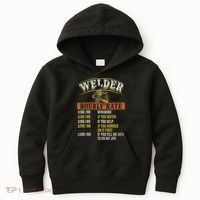 Metal Worker Welding MIG Welder Funny Welder Hourly Rate Kids Hoodie thumb 0