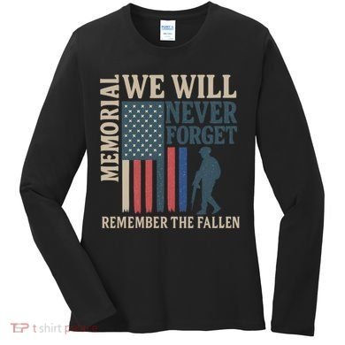 Memorial We Will Never Forget Women's Long Sleeve Shirt