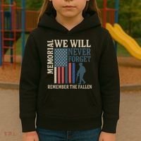 Memorial We Will Never Forget Kids Hoodie thumb 3