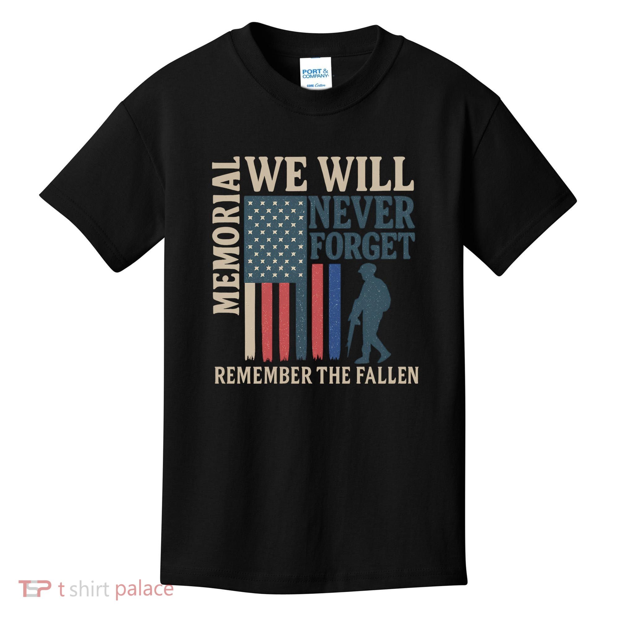 Memorial We Will Never Forget Kids T-Shirt