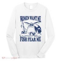 Mamono World Women Want Me Fish Fear Me Long Sleeve Shirt thumb 0