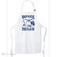 Mamono World Women Want Me Fish Fear Me Apron thumb 0