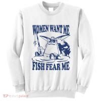 Mamono World Women Want Me Fish Fear Me Sweatshirt thumb 0