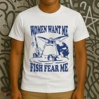Mamono World Women Want Me Fish Fear Me T-Shirt thumb 3