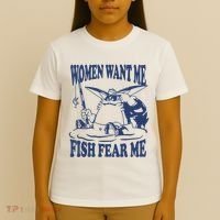 Mamono World Women Want Me Fish Fear Me T-Shirt thumb 4