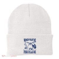 Mamono World Women Want Me Fish Fear Me Beanie thumb 0