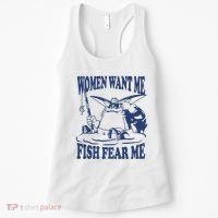 Mamono World Women Want Me Fish Fear Me Women's Tank Top thumb 0