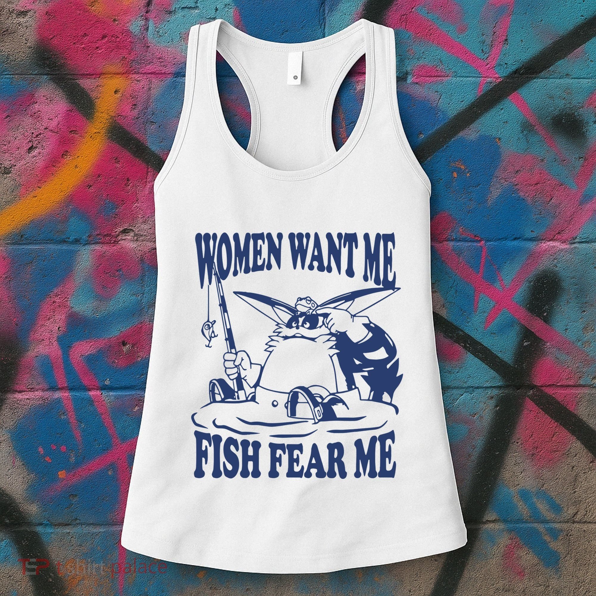 Mamono World Women Want Me Fish Fear Me Women's Tank Top