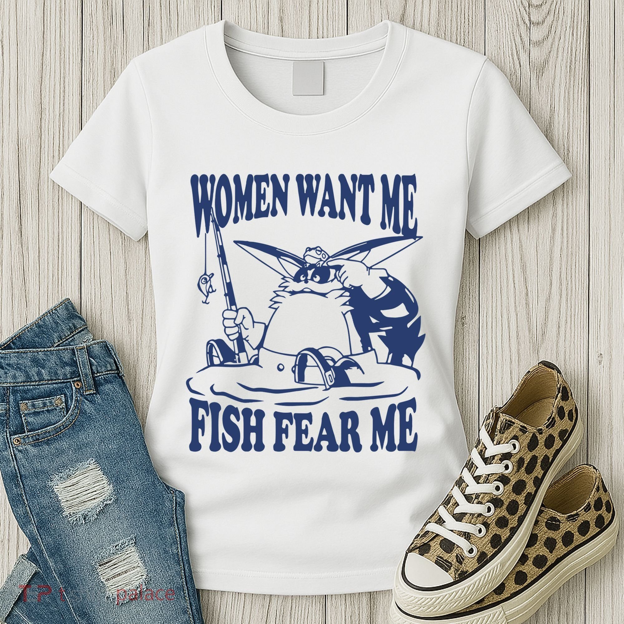 Mamono World Women Want Me Fish Fear Me Women's T-Shirt
