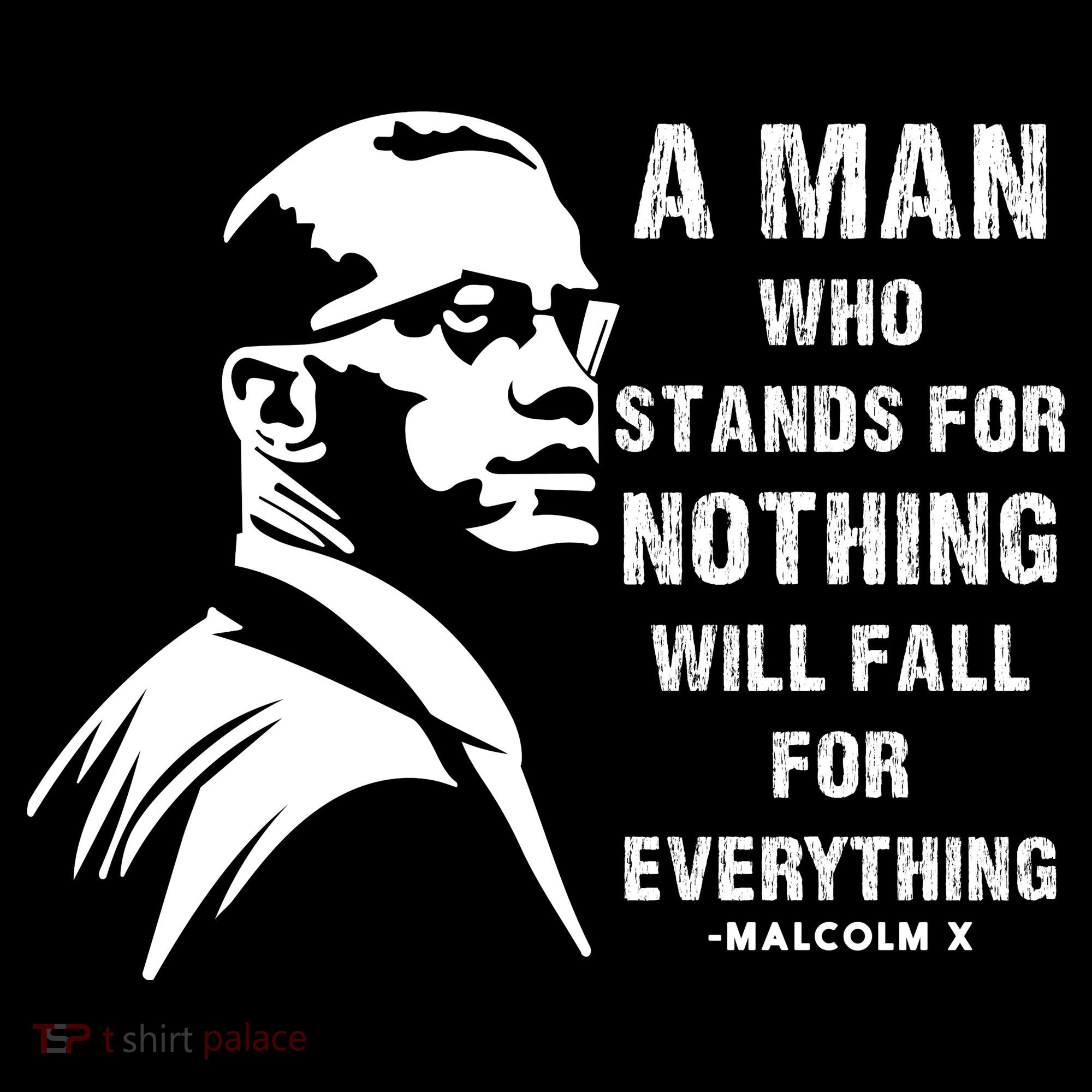 Malcolm X A Man Who Stands For Nothing Will Fall For Black History Month Coffee Mug