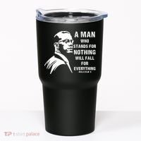 Malcolm X A Man Who Stands For Nothing Will Fall For Black History Month Tumbler thumb 0