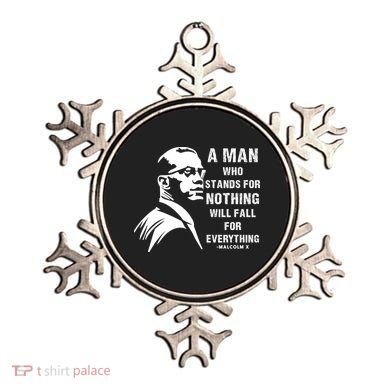 Malcolm X A Man Who Stands For Nothing Will Fall For Black History Month Ornament
