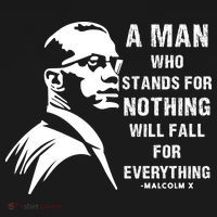 Malcolm X A Man Who Stands For Nothing Will Fall For Black History Month Women's Tank Top thumb 5