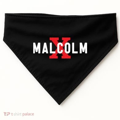 Malcolm X Black History USA-Made Doggie Bandana