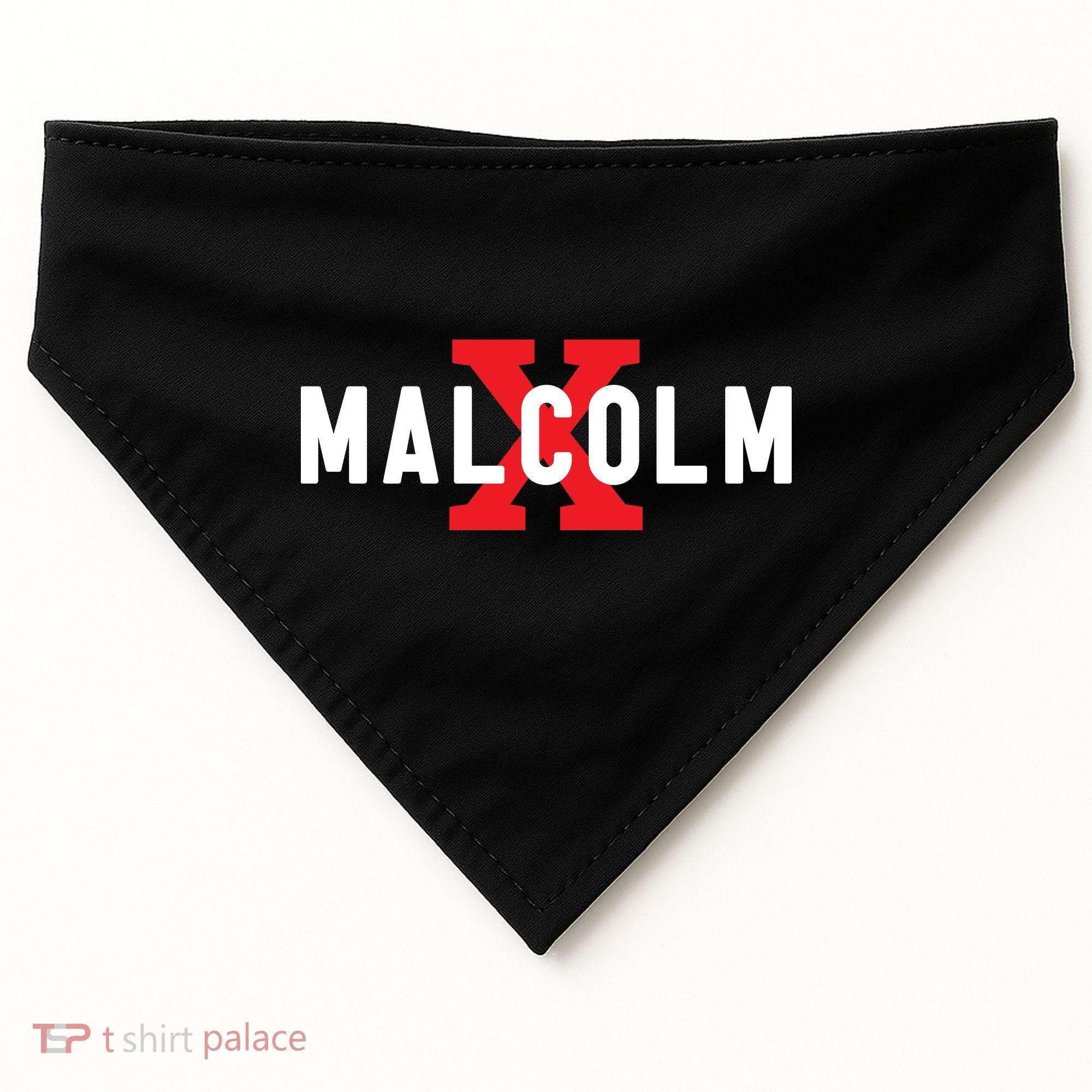 Malcolm X Black History USA-Made Doggie Bandana