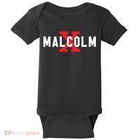 Malcolm X Black History Baby Bodysuit thumb 0