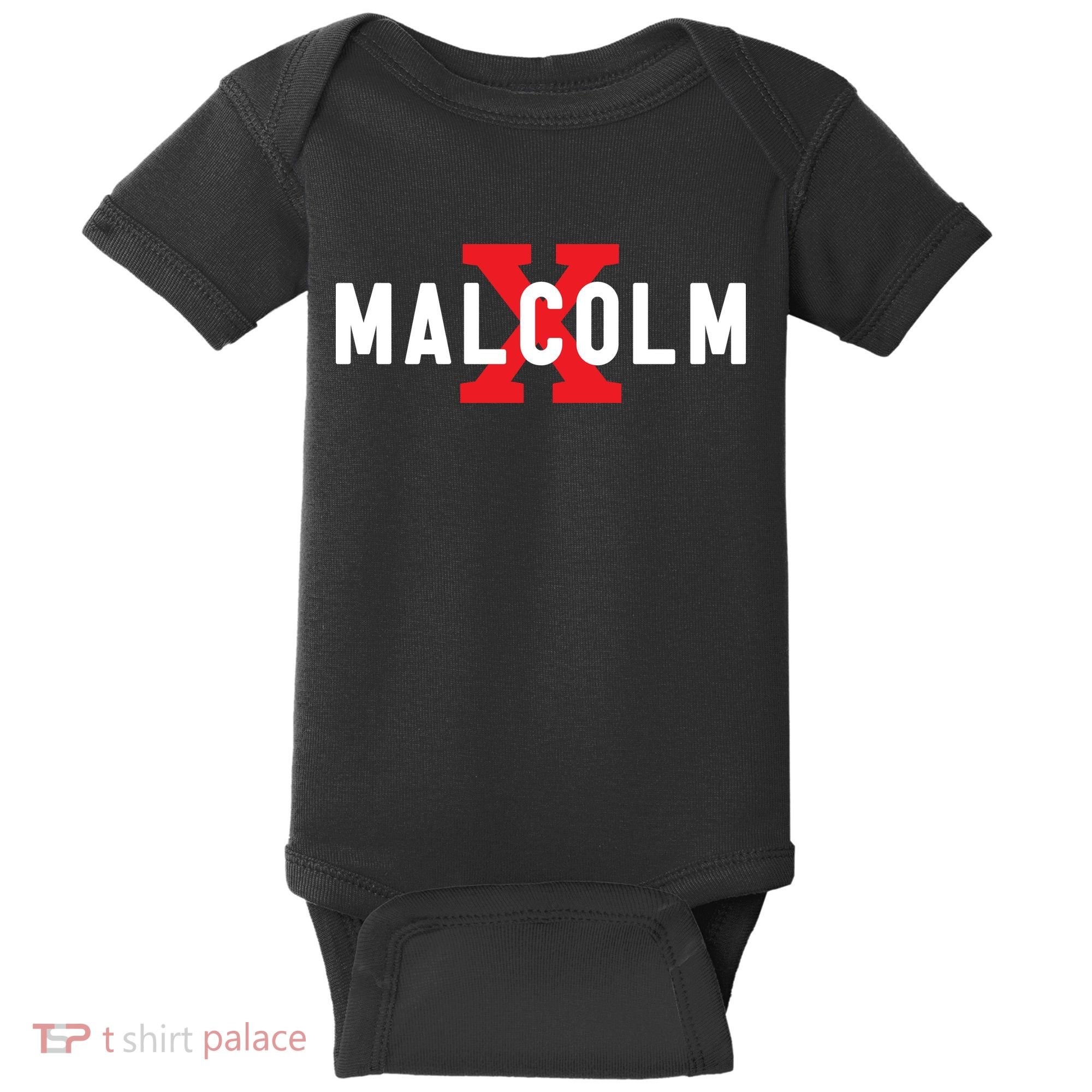 Malcolm X Black History Baby Bodysuit