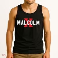 Malcolm X Black History Tank Top thumb 3