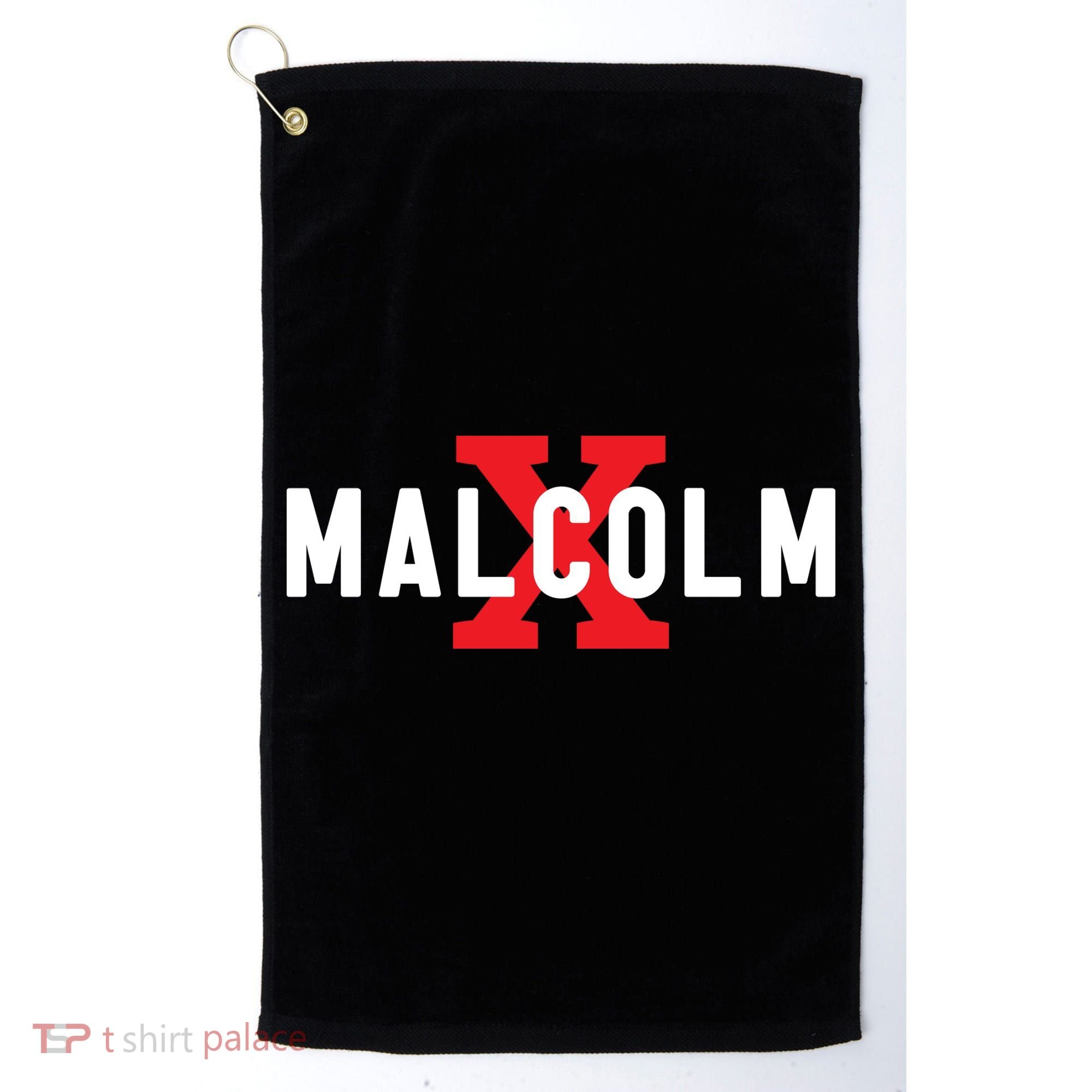 Malcolm X Black History Golf Towel