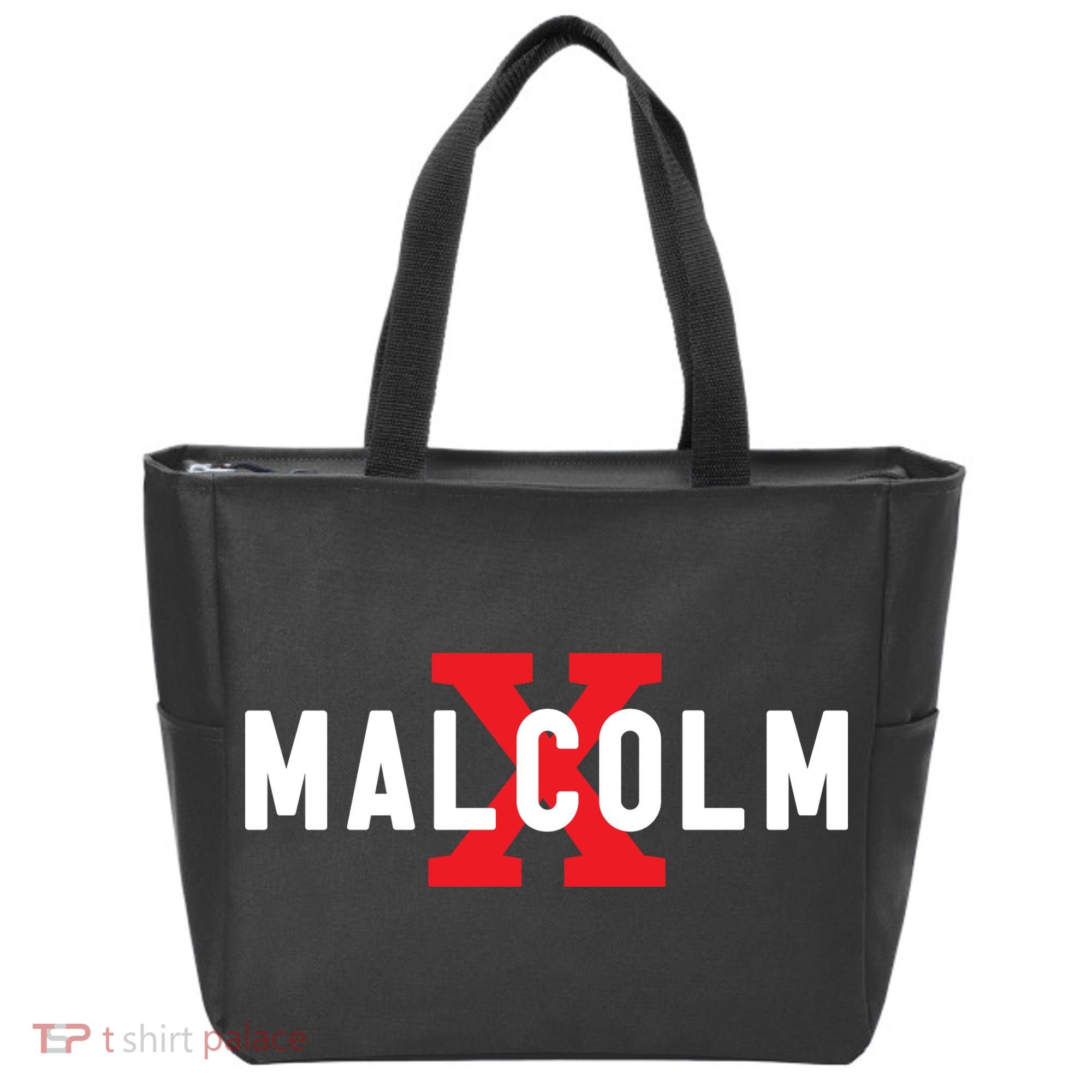 Malcolm X Black History Tote Bag