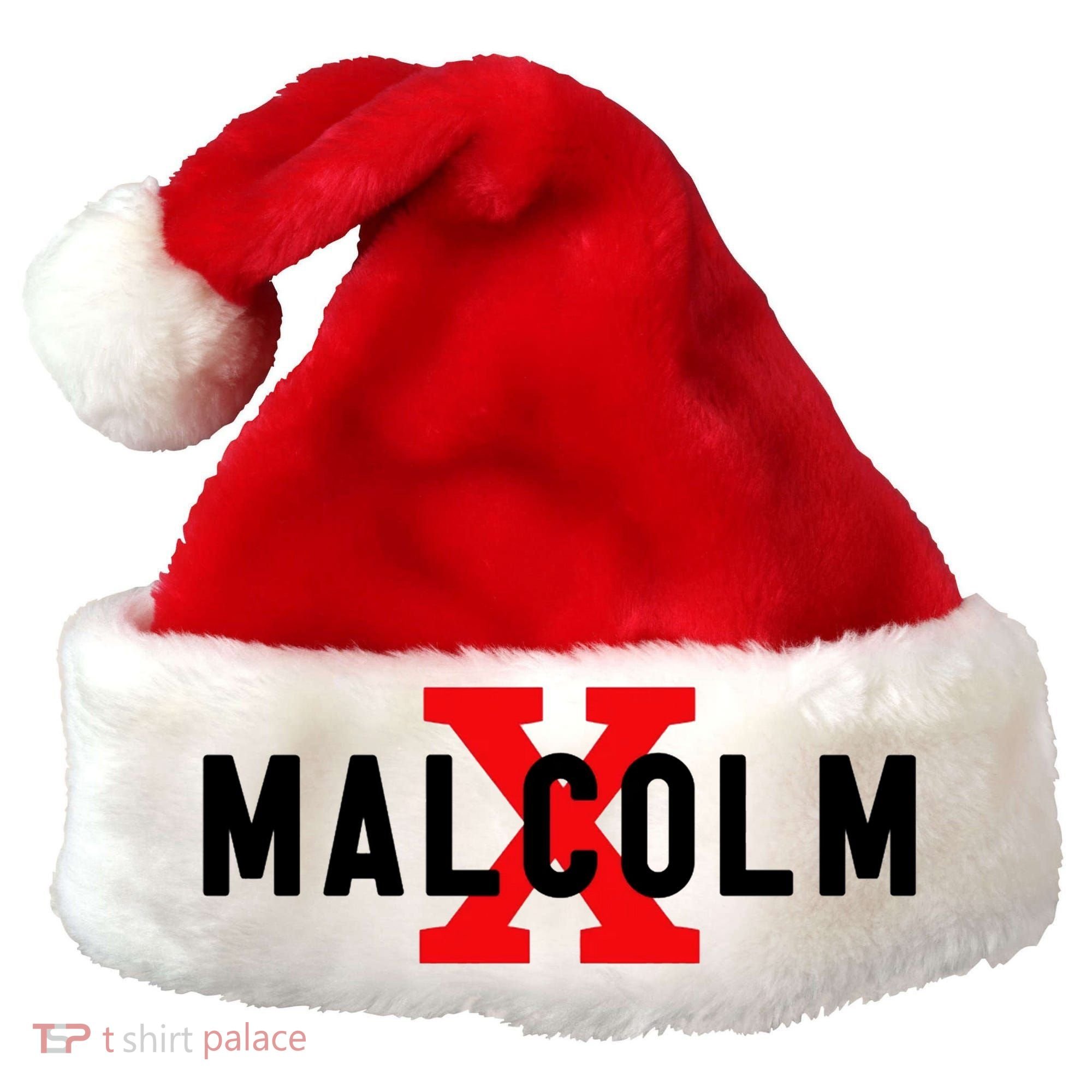 Malcolm X Civil Rights Movement America Usa Santa Hat
