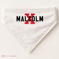 Malcolm X Civil Rights Movement America Usa USA-Made Doggie Bandana thumb 0