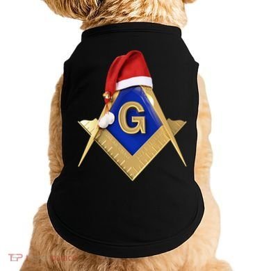 Masonic Xmas Christmas SantaS Hat Freemason Gift Doggie Tank