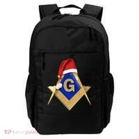 Masonic Xmas Christmas SantaS Hat Freemason Gift Backpack thumb 0