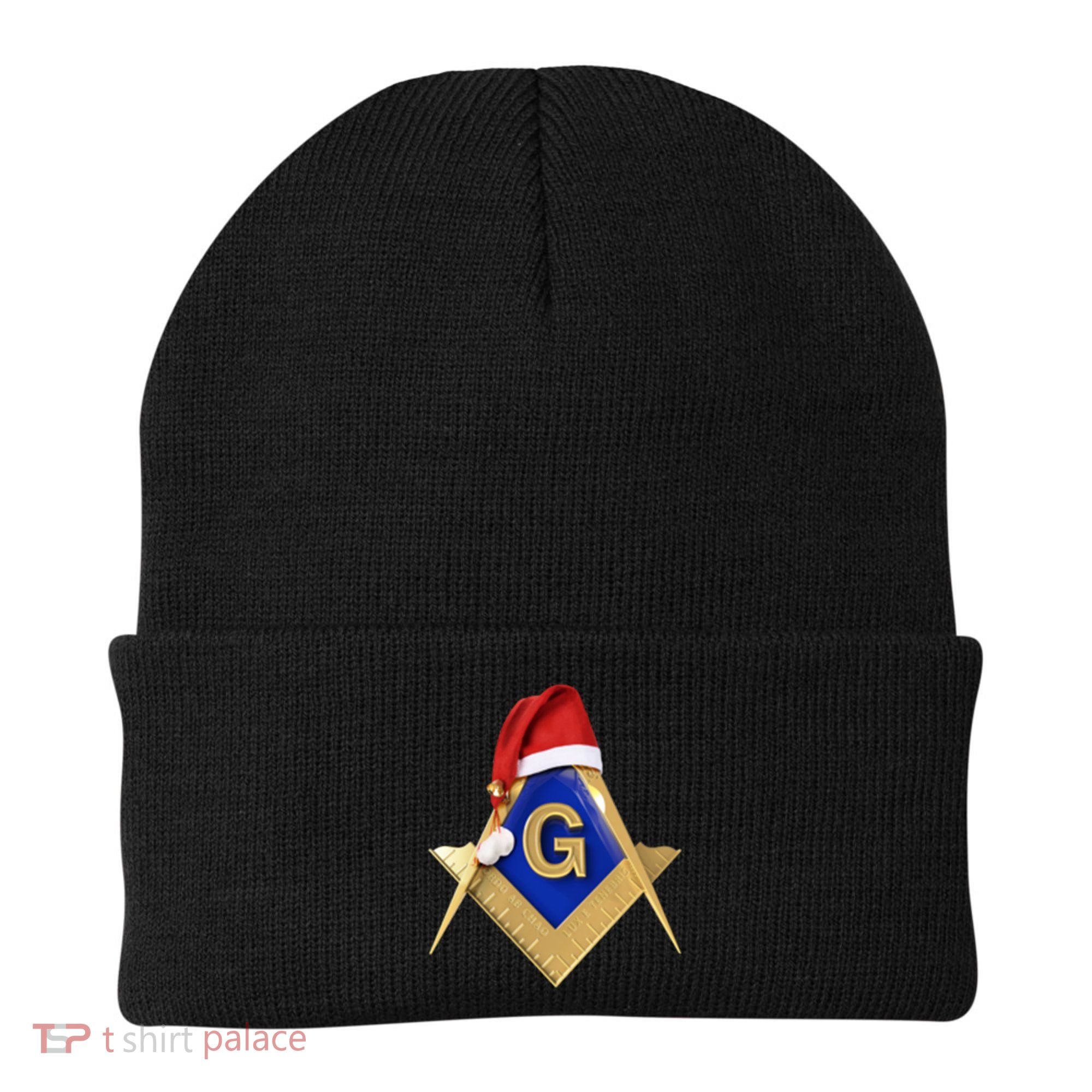 Masonic Xmas Christmas SantaS Hat Freemason Gift Beanie