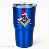 Masonic Xmas Christmas SantaS Hat Freemason Gift Tumbler thumb 0