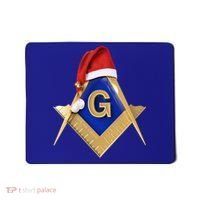 Masonic Xmas Christmas SantaS Hat Freemason Gift Mousepad thumb 0